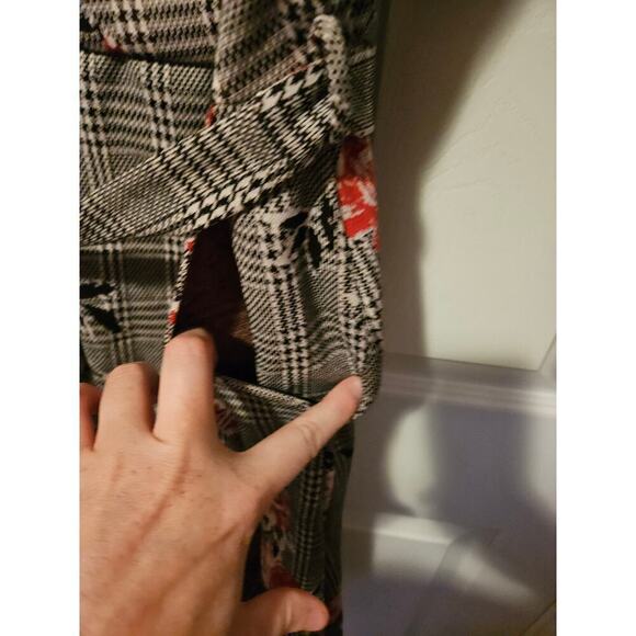 Retrolicious collared button up floral houndstooth midi dress‎ size 2X - Picture 7 of 8
